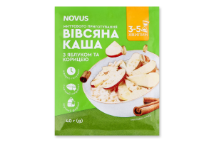 Каша вівс. мит.приг. Novus ябл.кор. 40г