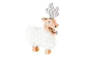 Прикраса декоративна Білий олень 833832