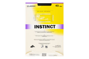 Колготки жіночі Instinct Classic 40den 6 nero