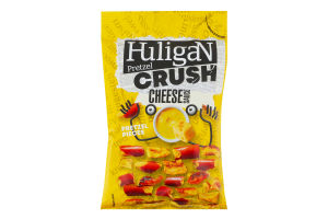 Крекер Кусочки кренделей со вкусом сырного соуса Pretzel Crush Huligan м/у 65г