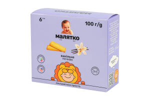 Печенье для детей от 6мес ванильное Малятко к/у 100г