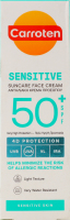 Крем для лица для чувствительной кожи солнцезащитный SPF 50+ Carroten 50мл