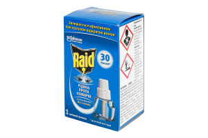 Жидкость для электрофумигатора против комаров 30 ночей Без запаха Raid 21мл