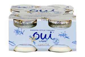 Yoplait Oui French Style Yogurt Vanilla - 4 CT