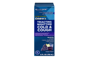 CareOne Children's Triacting Nighttime Cold & Cough Relief Grape
