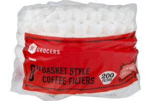 SE Grocers 8 " Basket Style Coffee Filters - 200 CT