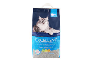 Наполнитель для кошачьего туалета бентонитовый Excellent Brit 10кг