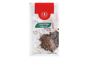 Перец чёрный молотый ТМ "1" м/у 20г