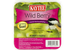Kaytee Wild Berry High Energy Suet For Wild Birds
