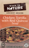 Back To Nature Ancient Grains Soup Chicken Tortilla With Red Quinoa