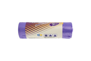 Пакеты для мусора с ручками 35л Max effect 30шт