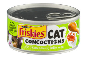 Purina Friskies Cat Concoctions Pate Cat Food With Chicken In Creamy Crabby Sauce