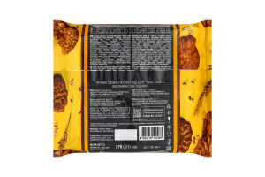 Печиво здобне пісочно-відсадне з вівсяними пластівцями Cookies time Biscotti м/у 170г