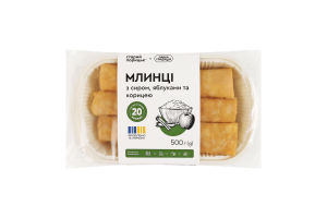 Блины замороженные с творогом, яблоками и корицей Старий Порицьк лоток 500г