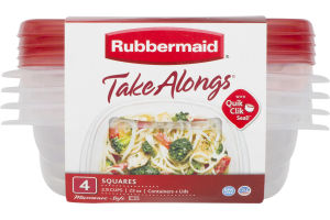 Rubbermaid Take Alongs Squares - 4 CT
