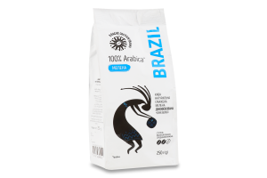 Кава мелена Бразилія декофеїнова смажена