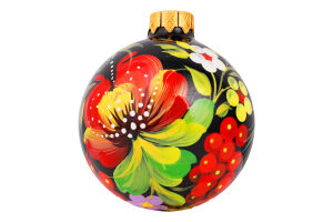 Прикраса ялинкова Куля Народна творчість ручн 66мм