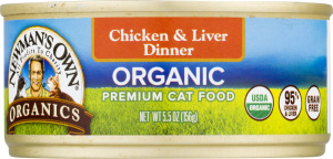 Newman's Own Organics Chicken & Liver Dinner Organic Premium Cat Food