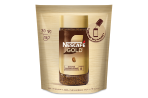 Кофе растворимый сублимированный Gold Nescafe д/п 30г
