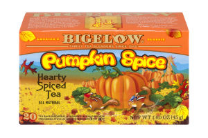 Bigelow Pumpkin Spice Hearty Spiced Tea Bags - 20 CT