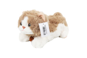 Іграшка Котик Томі біло-бежева поліестер 30см Yiwu