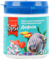 Корм сухий натуральний для акваріумних риб Дафнія Topsi п/б 25г
