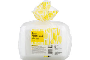 Essentials Foam Trays - 30 CT