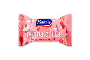 Сырок глазированный с клубникой и вкусом панакоты Baltais м/у 38г