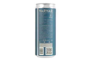 Пиво 0.33л 11% темное нефильтрованное непастеризованное Black Bean Varvar ж/б