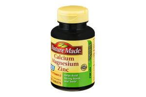 Nature Made Calcium Magnesium Zinc Tablets - 100 CT