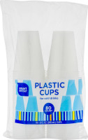 Smart Sense Plastic Cups For Cold Drinks - 80 CT