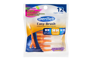 (CN) DenTek Easy Brush Standard Interdental Cleaners Mint - 12 CT, DenTek Easy Brush Brosse Interdentaire Normales Menthe - 12 CT
