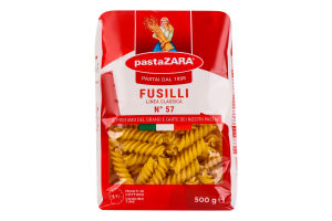 Изделия макаронные Spirali Pasta Zara м/у 500г