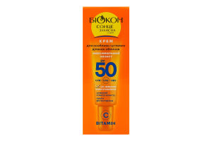 Крем для особо чувствительных участков лица SPF 50 Максимальная защита Біокон 25мл