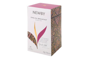 Чай черный мелколистовой English Breakfast Newby в/с к/у 25х2г