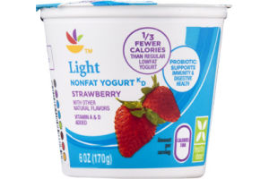 Ahold Light Nonfat Yogurt Strawberry