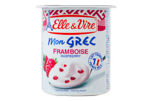 Десерт молочный 7.5% с малиной Mon Grec Elle&Vire ст 125г