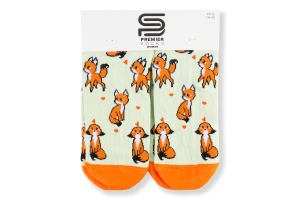 Шкарпетки жін Premier socks Звірята+смужки р.23-25