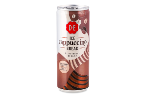 Напиток молочный 1.4% стерилизованный с кофе Ice Cappuccino break Douwe Egberts ж/б 250мл