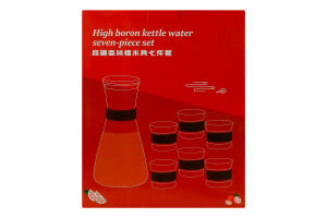 Набір Глечик 1,6л+стакан скло 6шт