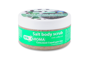Скраб для тіла сольовий з кавовою олією Spa&Aroma 250мл