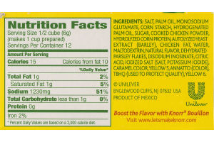Knorr Chicken Flavor Bouillon Extra Large Cubes - 6 CT