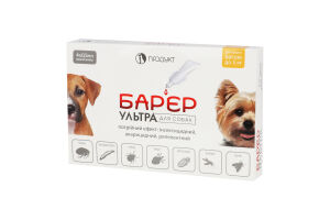 Краплі д/собак Бар"єр ультра 4*0,5мл Продукт