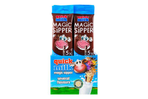 Соломинка для молока цукрова Cookies&Cream Magic sipper Quick milk м/у 5х6г