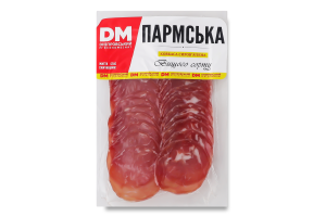 Ковбаса нарізка Пармська Дніпровський м'ясокомбінат с/в в/с кг