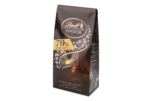 Цукерки Lindor Beutel 70%какао 136г Lindt
