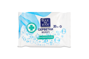 Салфетки влажные Антисептические Day by Day 20шт