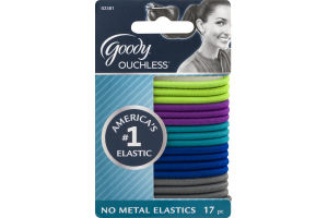 Goody Ouchless No Metal Elastics - 17 CT
