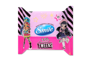 Салфетки влажные MGA Лицензионные герои Smile 24шт