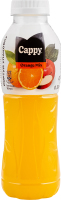 Напій соковий пастеризований Апельсин-яблуко Orange mix Cappy п/пл 0.5л